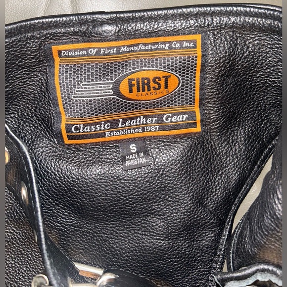 Harley Davidson Unisex Premium Cowhide Leather Motorcycle Chap•Size Unisex Small - Picture 7 of 8